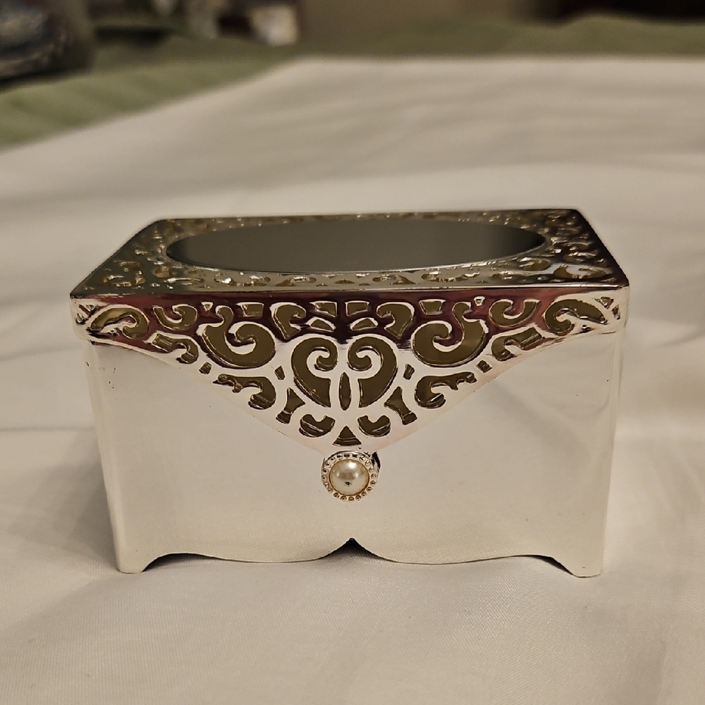 Things Remembered Silver and Gold Jewelry Box